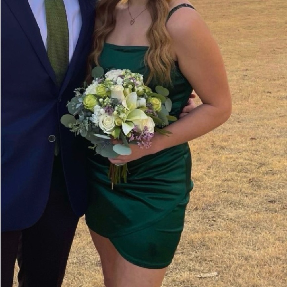 Emerald green homecoming dress